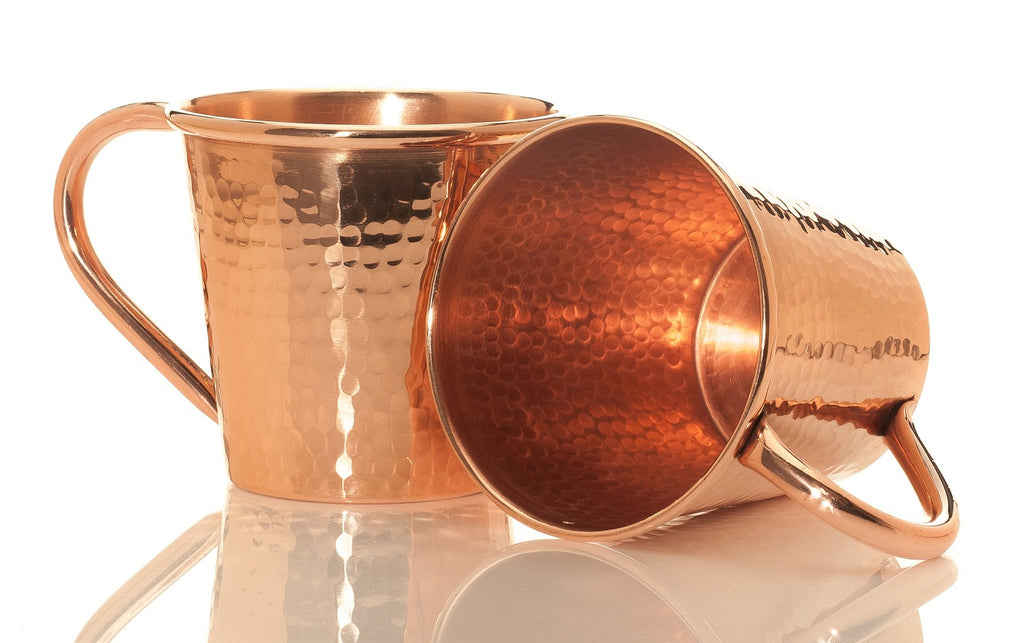 Hammered copper Moscow mule mugs - Your Western Decor