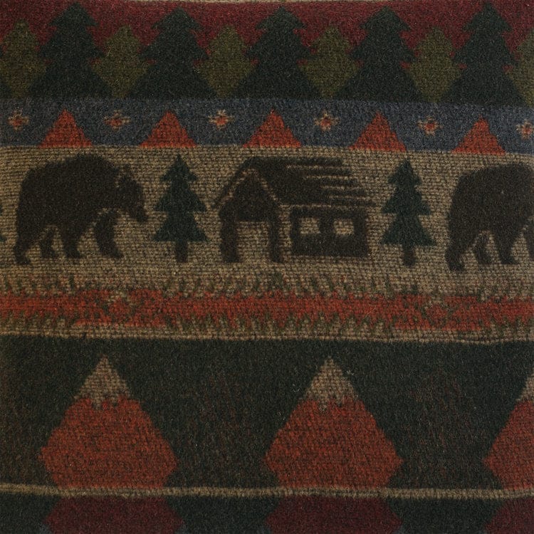 Cabin bear fabric swatch - Your Western Decor