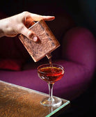 Espadín Mezcal Copper Hip Flask Pouring - Your Western Decor