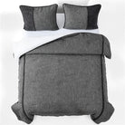 Woven Dark Grey Comforter Set - Your Western Decor