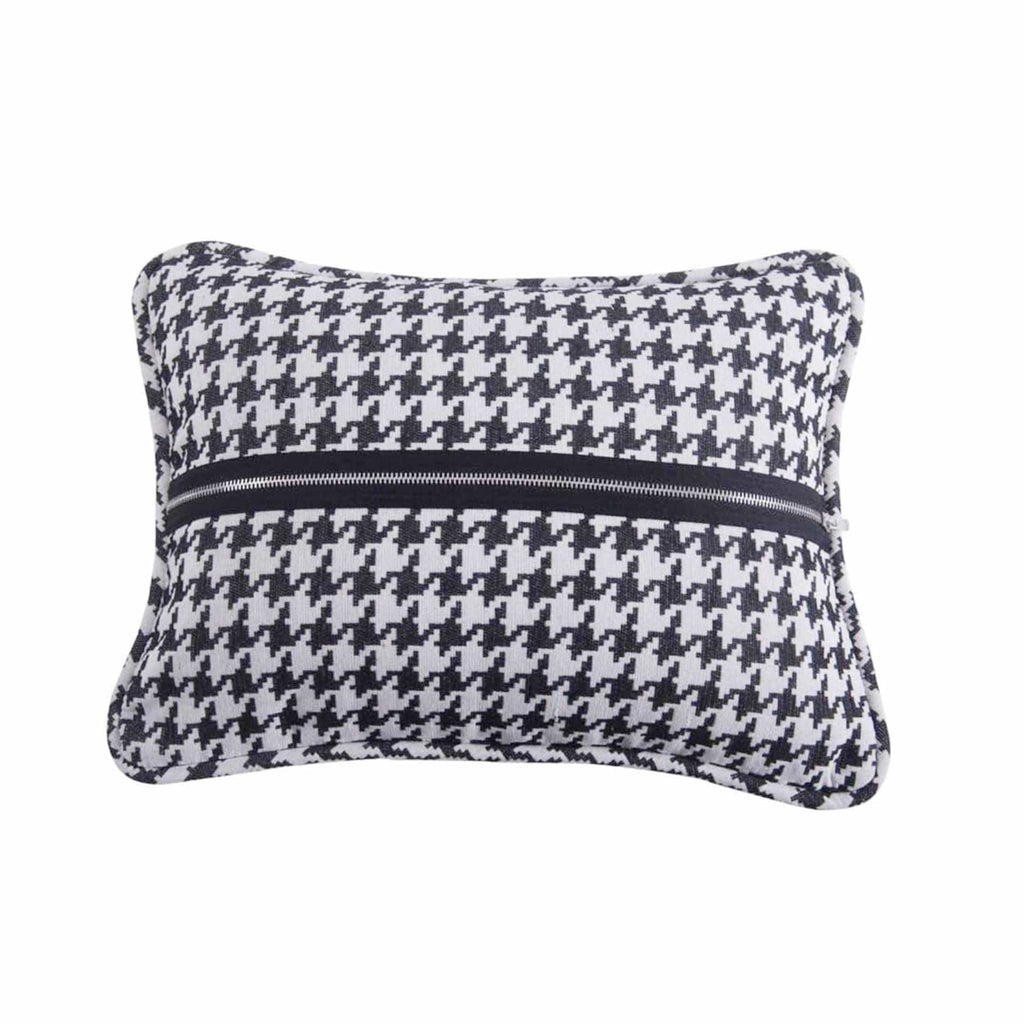 Hamilton Houndstooth Piping & Zipper Detail Pillowfrom from HiEnd Accents