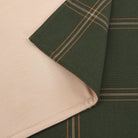 Hunter green windowpane duvet material - Your Western Decor