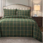 Windowpane Comforter Set hunter green - Your Western Decor