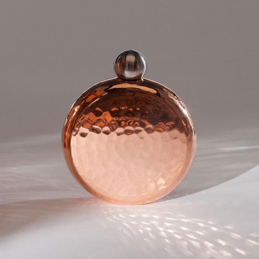 Espadín Mezcal Luna Round Copper Flask - Your Western Decor