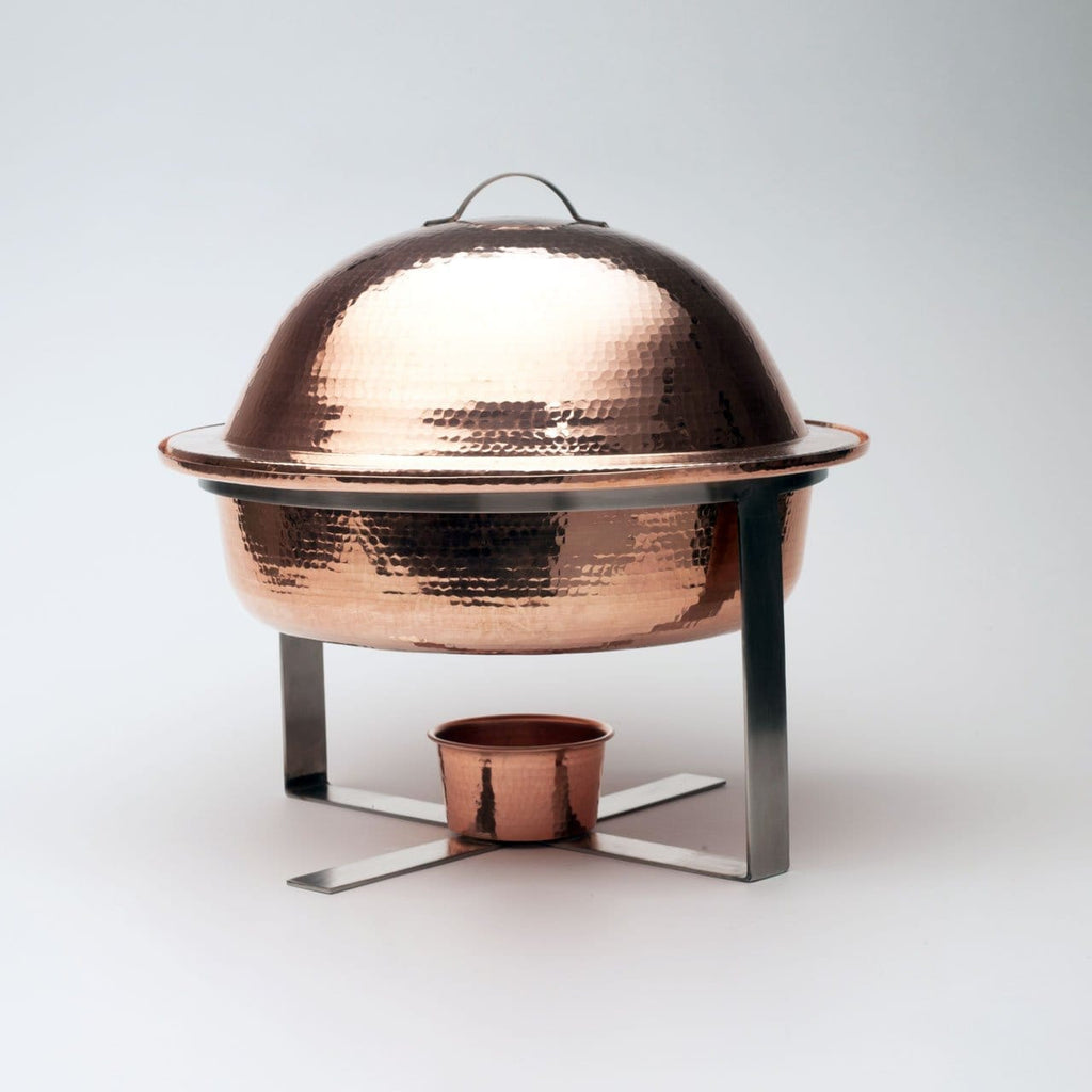 Hand Hammered Copper Chafer - Copper Round Dome Chafer - Your Western Decor