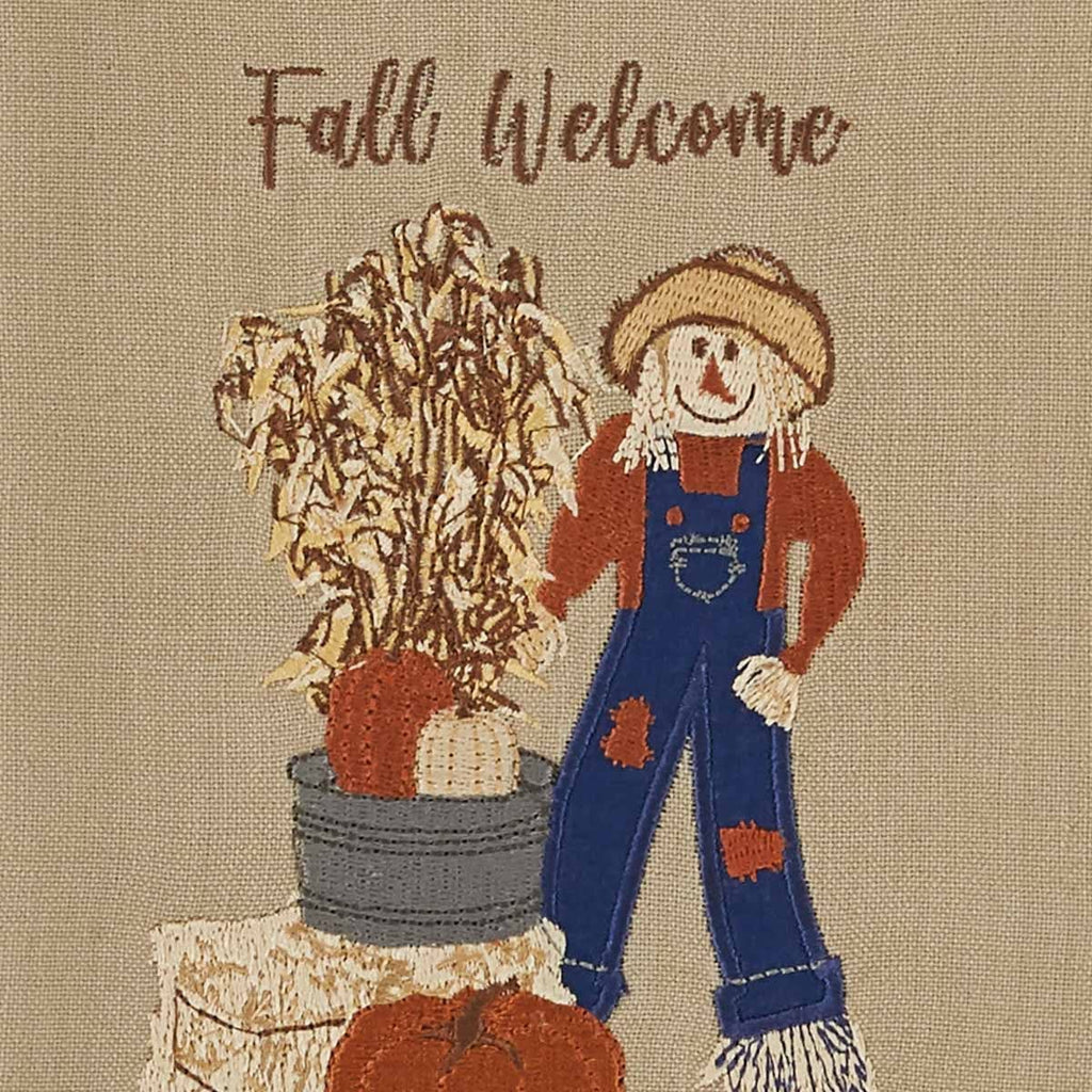 Fall Welcome Embroidered Dishtowel • Your Western Decor