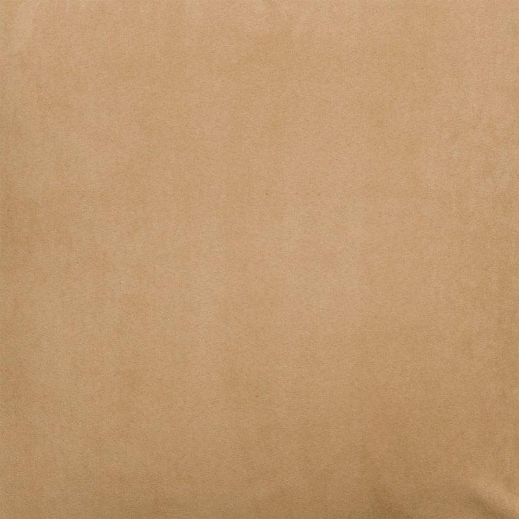 Fawn suede upholstery fabric in warm neutral tone, soft 100% polyester non-directional fabric sold by the yard for furniture and home decor