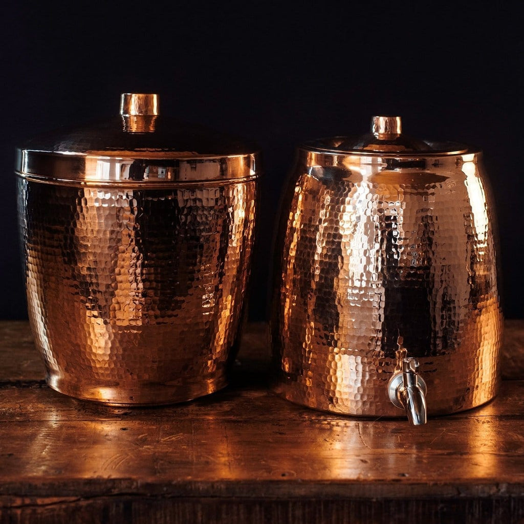2-pc Hammered Copper Water Filter System - Your Western Decor