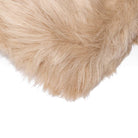 Tan Faux Fur Accent Rug 2'x3' Corner Detail - Your Western Decor