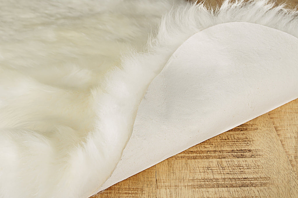 New Zealand Sheepskin Wool Accent Rug micro suede reverse. Your Western Decor