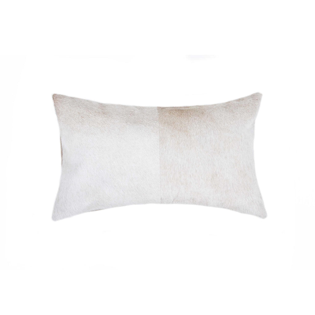 Off-White Oblong Cowhide Pillow - Your Western Decor
