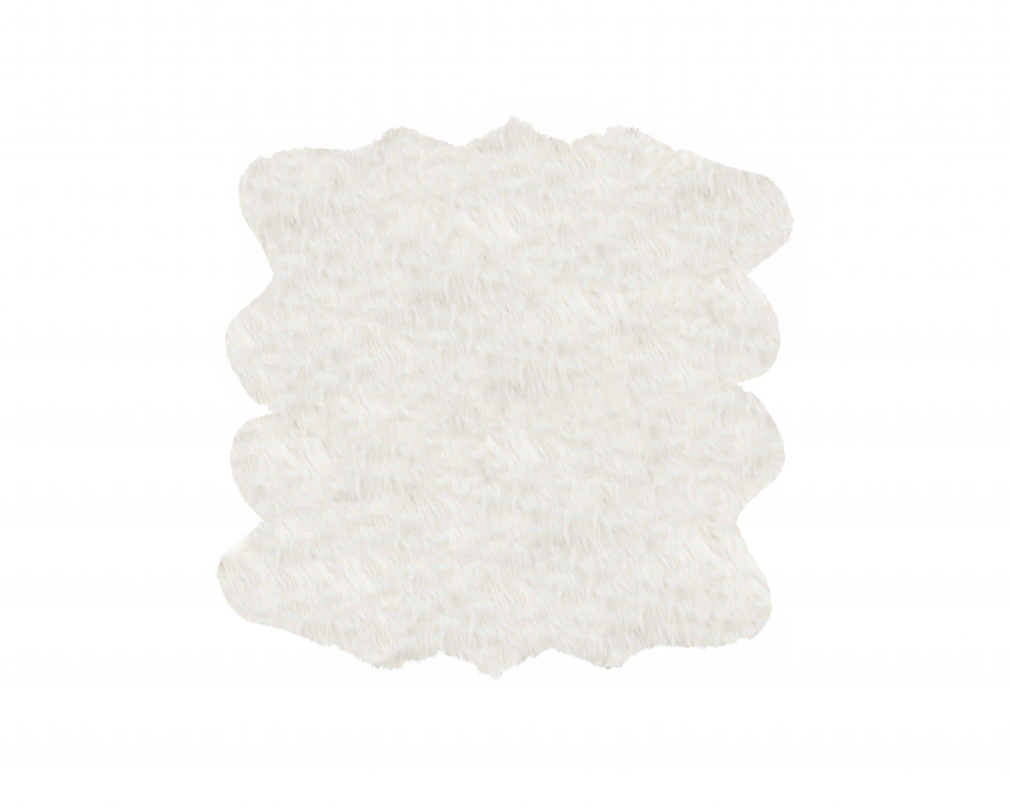 Faux Sheepskin Area Rug 6' x 6' - Your Western Decor