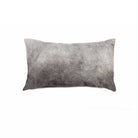 Grey Oblong Cowhide Pillow - Lumbar Shape pillow - Hair on Hide - Removable pillow Cover - Gray Cowhide - Your Western Decor