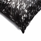 Metallic Acid Wash Black Cowhide Throw Pillows - Your Western Decor