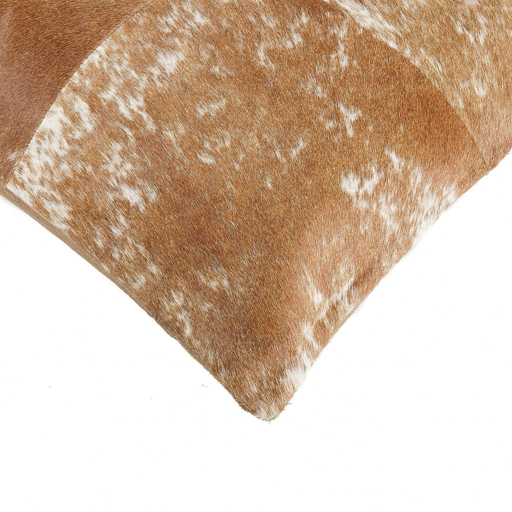Speckled Tan Cuatro Cowhide Pillow - Your Western Decor, LLC