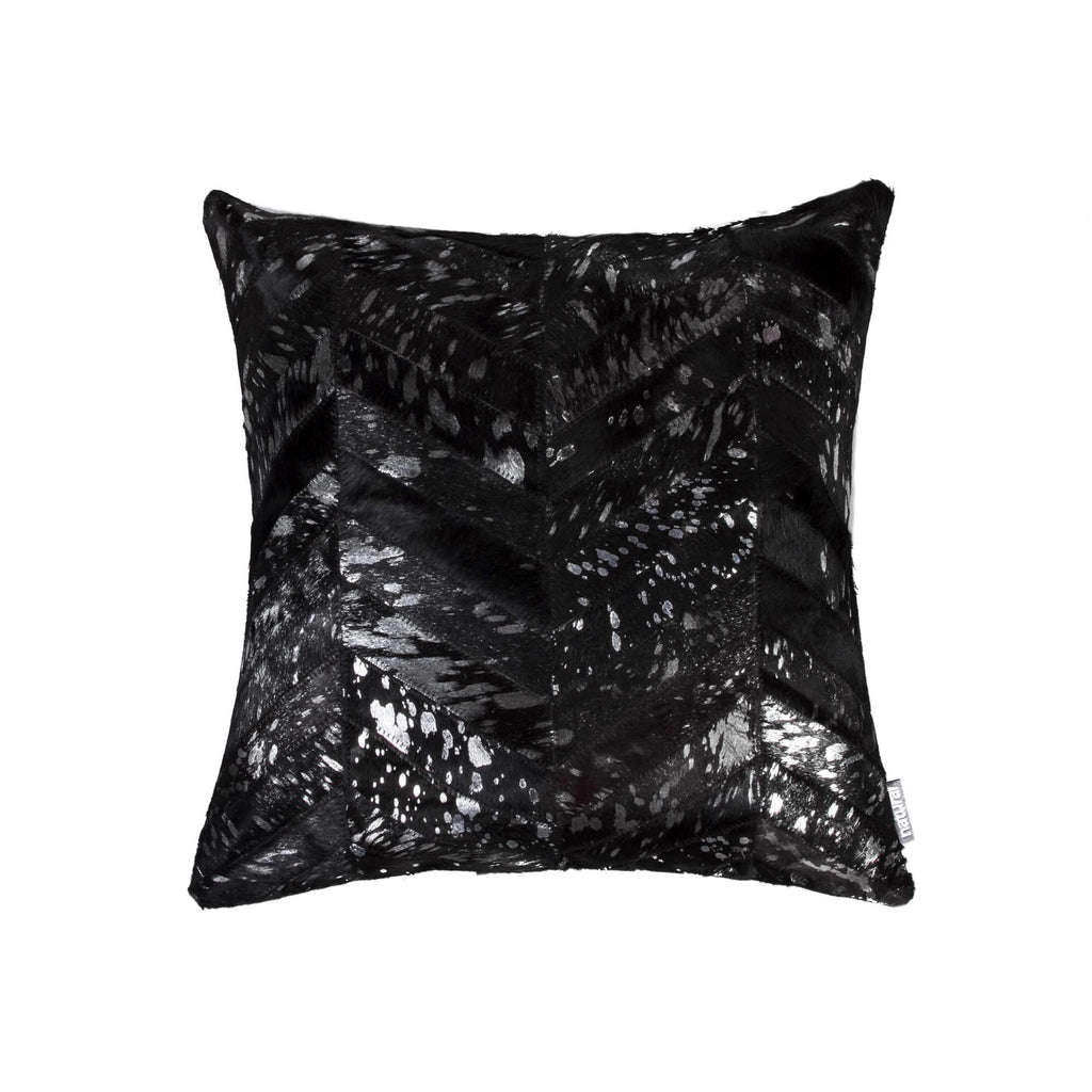 18" x 18" x 5" Black &amp; Silver - Pillow - Your Western Decor, LLC