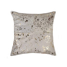 Off-White Gold Acid Wash Cowhide Pillow - Cowhide pillows - Your Western Decor