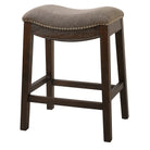 Taupe Fabric Saddle Style Counter Stool - Your Western Decor