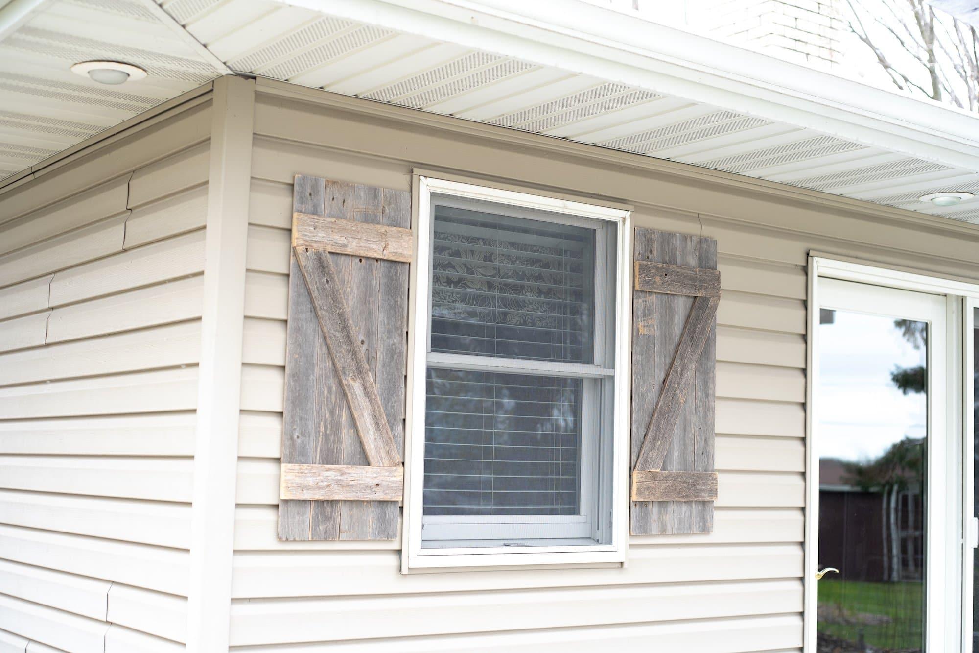 Reclaimed wood window shutters. Made in the USA. Your Western Decor