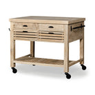 Modern Farmhouse Rolling Kitchen Island Or Bar Cart - Your Western Decor