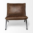 Armless Leather Accent Chair - Your Western Decor, LLC