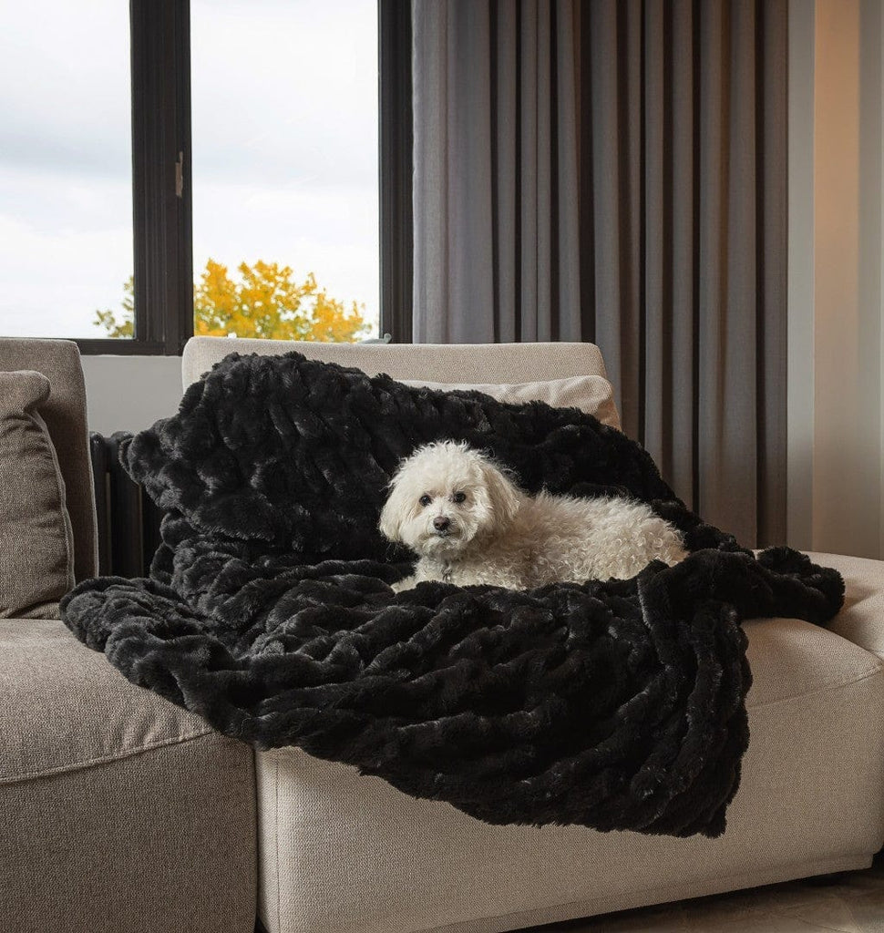 Premier Luxury Onyx Stripe Faux Fur Throw Blanket - Your Western Decor, LLC