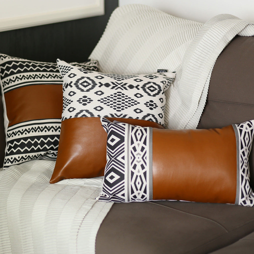 Handcrafted vegan leather pillow covers - Your Western Decor