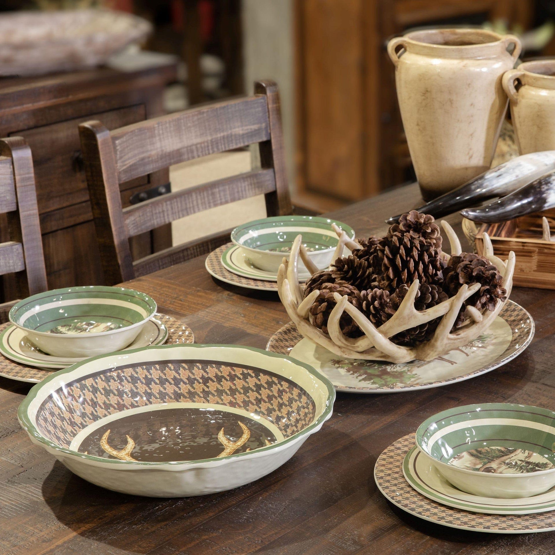 Wildlife Lodge Dinnerware Melamine Dishes Your Western Decor