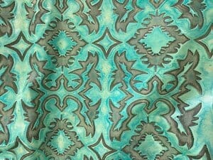 Laredo Turquoise Embossed Leather • Your Western Decorating