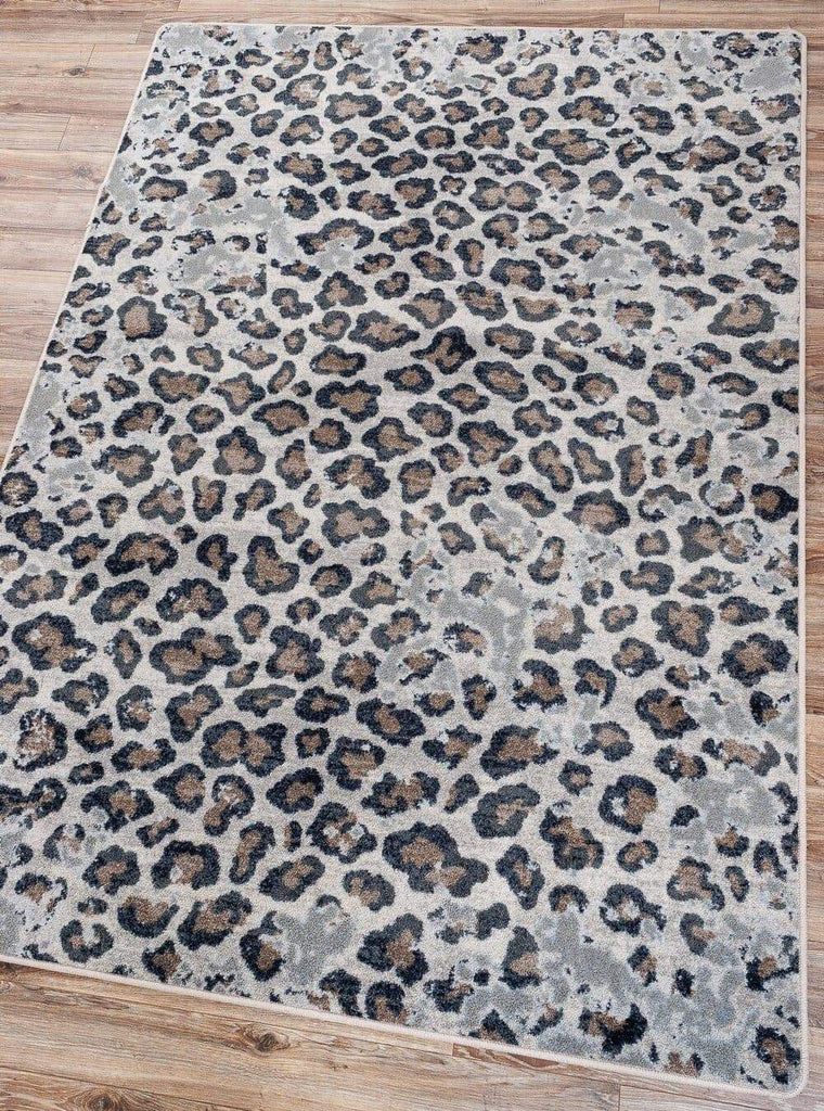 Natural leopard print area rug - Made in the USA - Your Western Decor, LLC