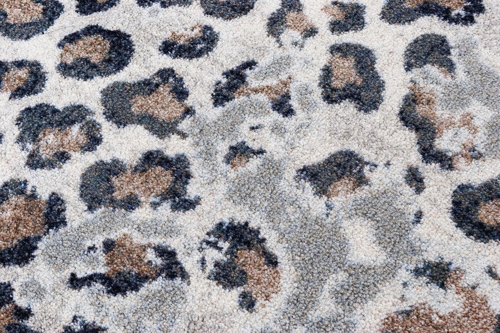 Natural leopard print area rug detail - Made in the USA - Your Western Decor
