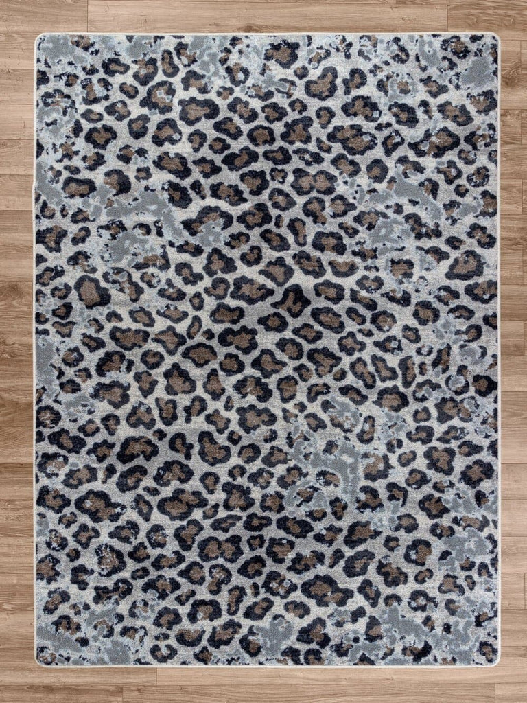 Natural leopard print accent rug - Made in the USA - Your Western Decor, LLC