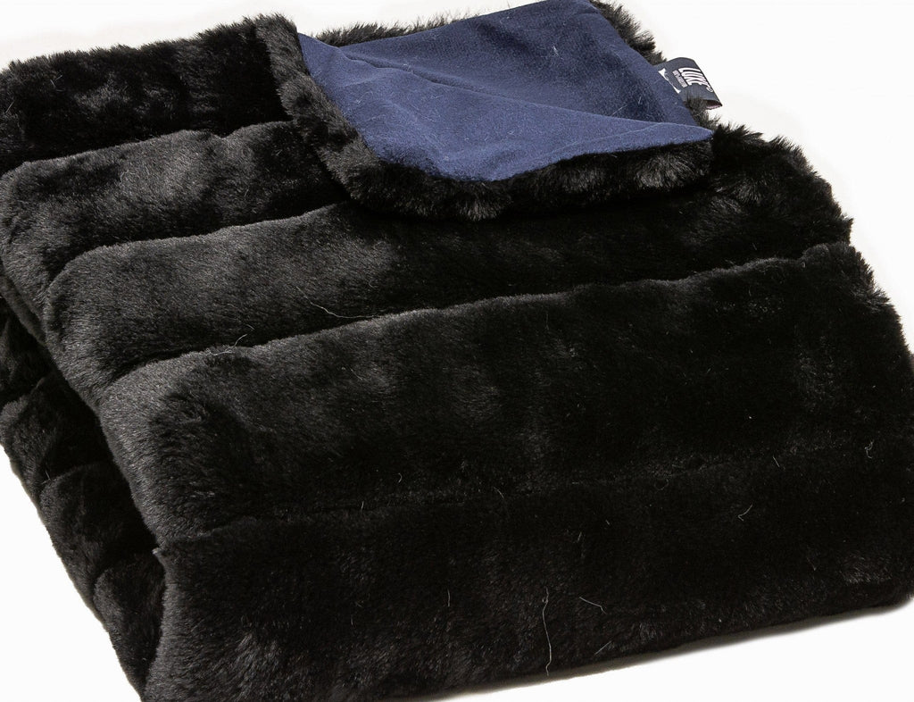 Luxe Onyx Faux Fur Throw Blanket - Your Western Decor