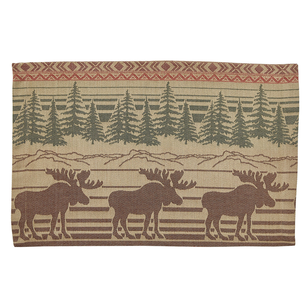 Moose in the Mountains Placemat Set | Your Western Decor