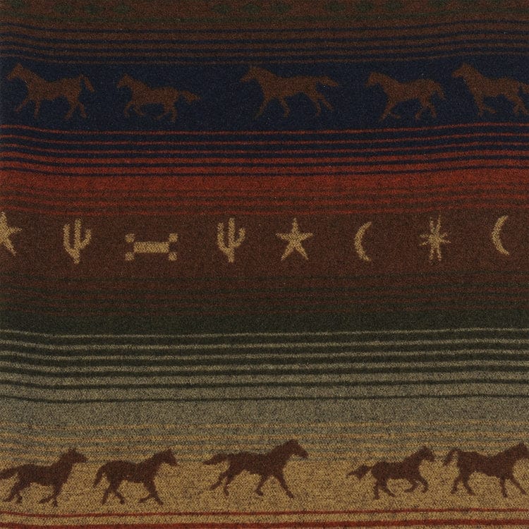 Galloping Trails fabric by the yard - Upholstery fabric made in  Italy - Your Western Decor