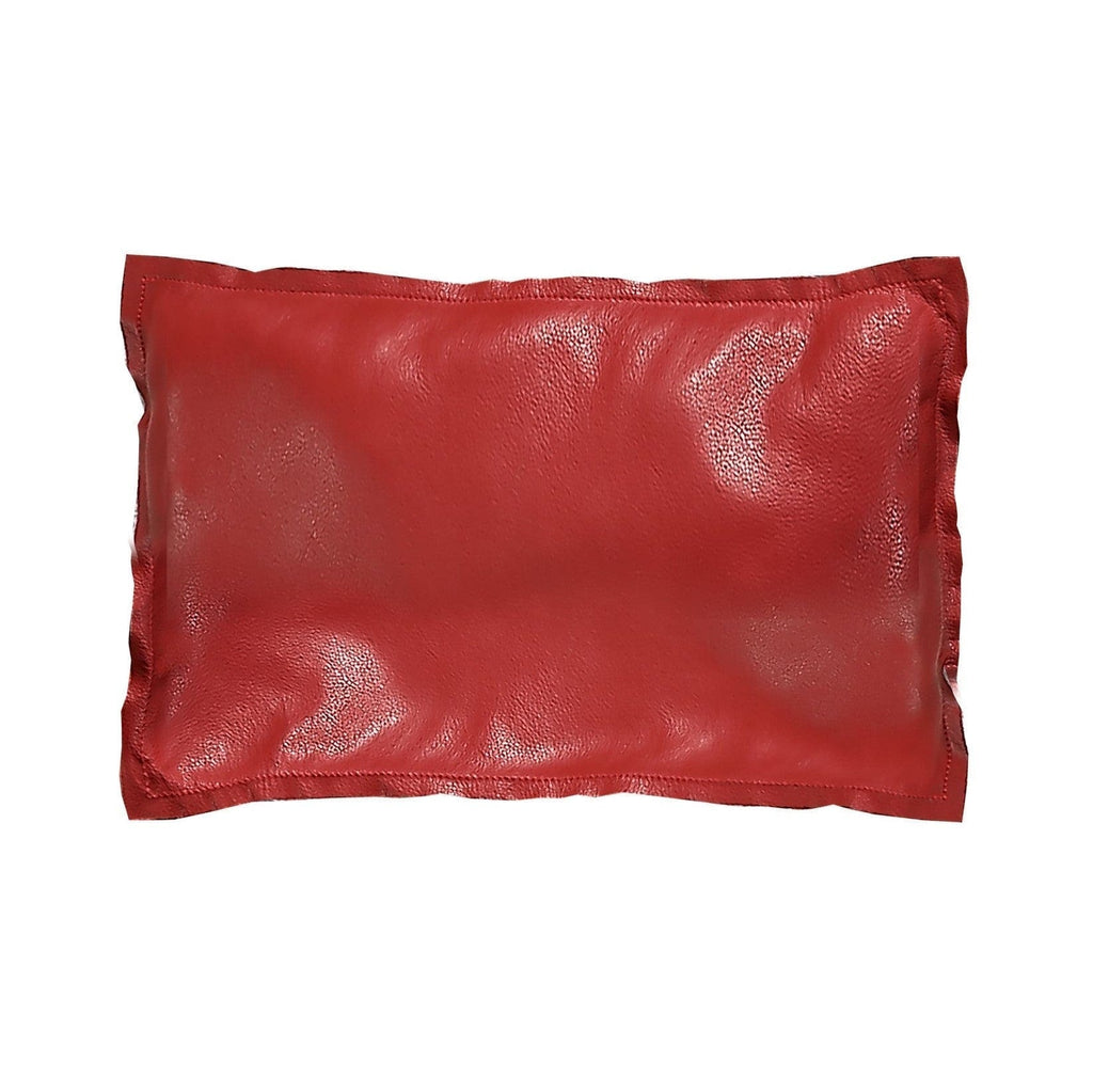 Red Leather Accent Pillow - Your Western Decor