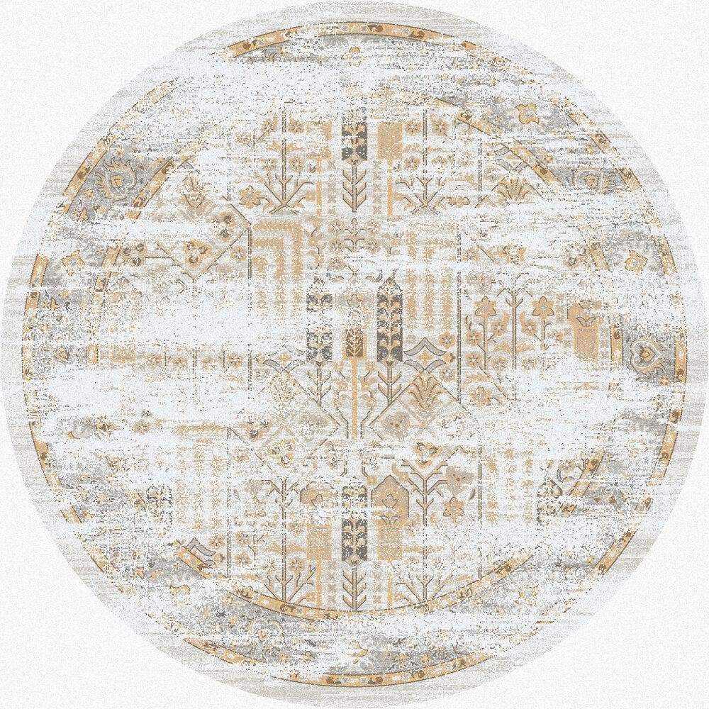 Passage Distressed Round Area Rug - Made in the USA - Your Western Decor