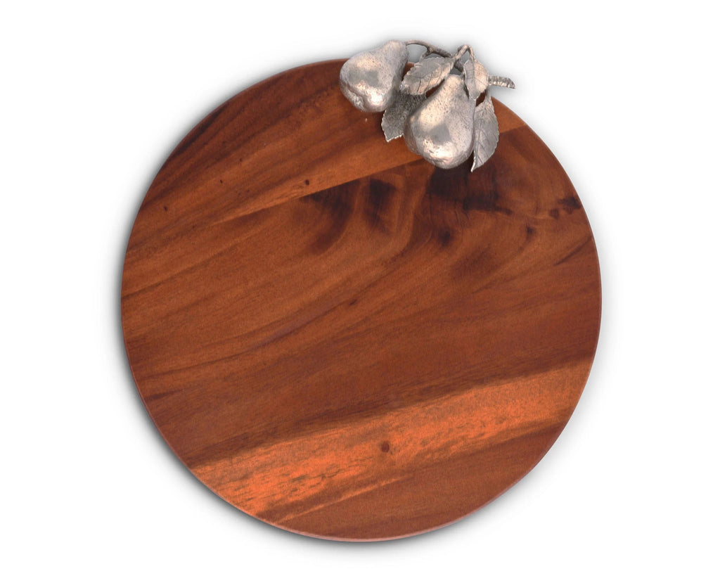 Acacia Wood Pear Cheese Tray • Your Western Decor