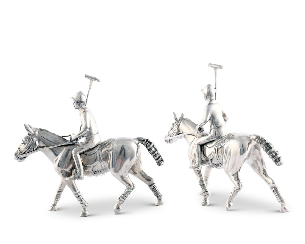 Polo Player Pewter Salt & Pepper Set | Your Western Decor