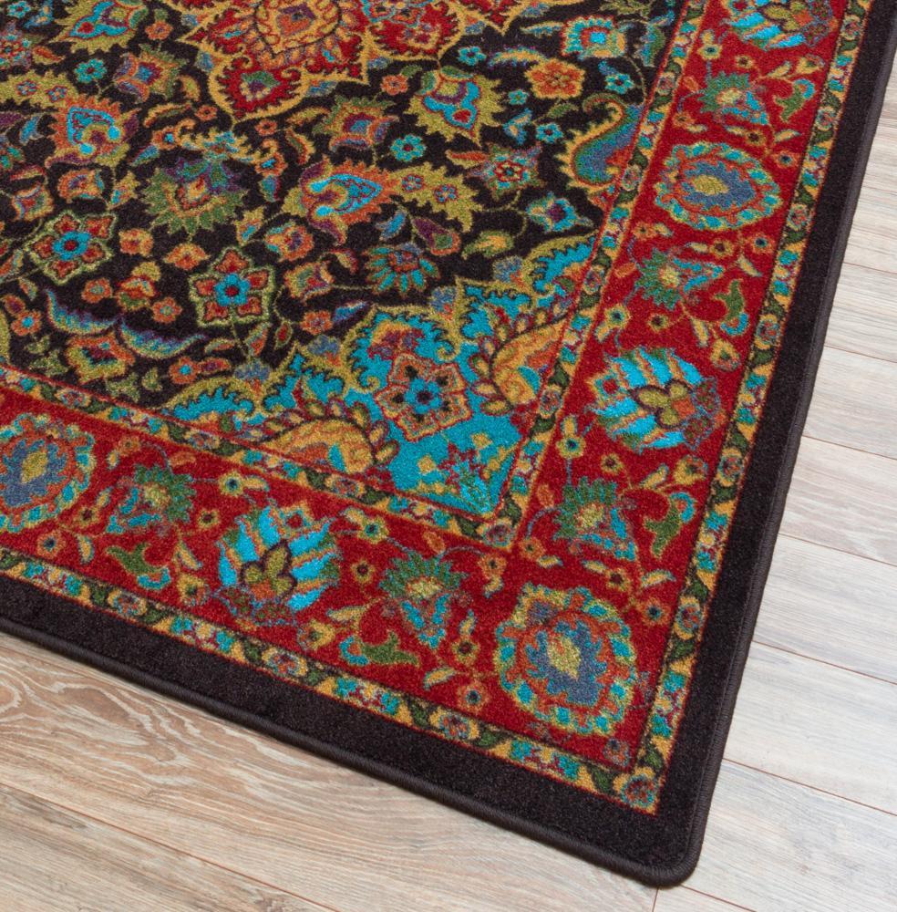 Persian Montreal Desert Area Rug Corner Detail - Made in the USA - Your Western Decor
