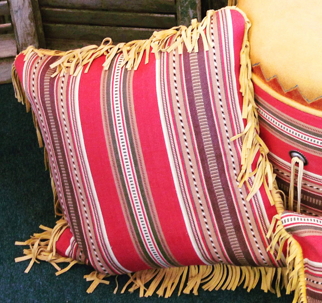 Red Barn Serape Throw Pillow | Your Western Decor