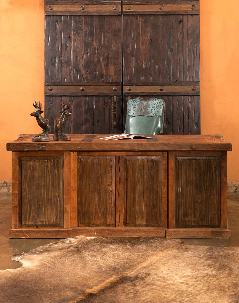 Reclaimed Door Top Rustic Desk - Your Western Decor