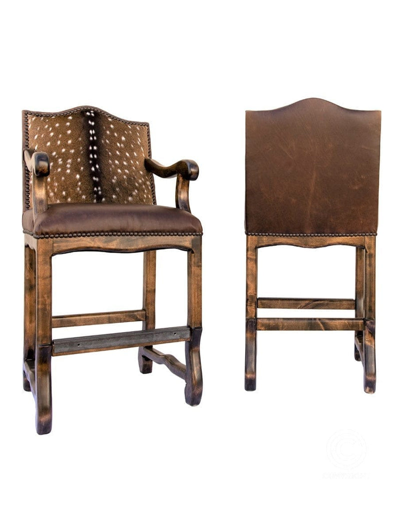 Santa Ana Wide Axis Bar Chairs - Your Western Decor, LLC