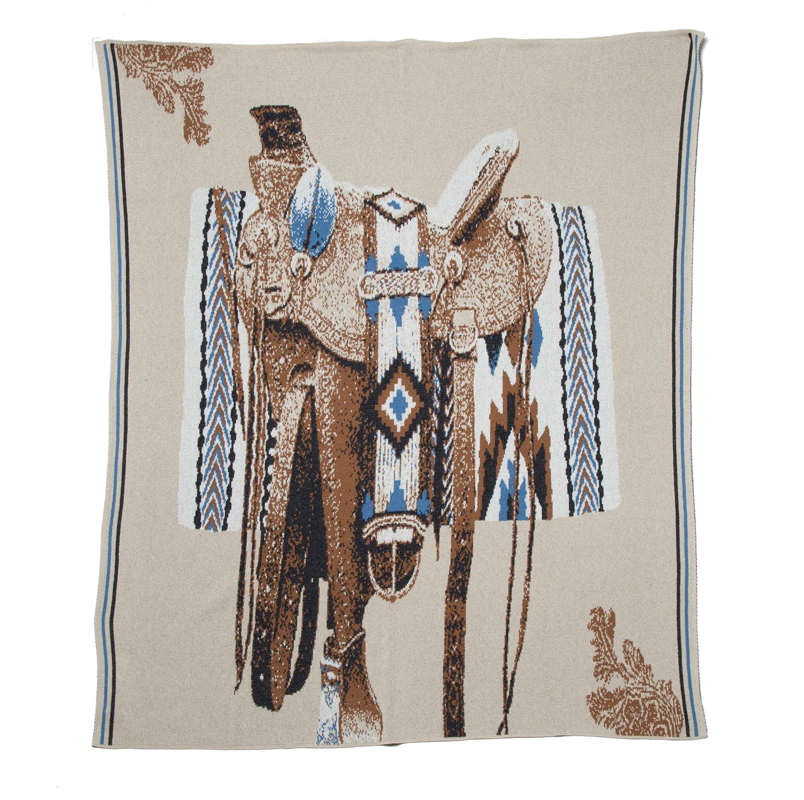 Eco Saddle Throw Blanket made in the USA - Your Western Decorating