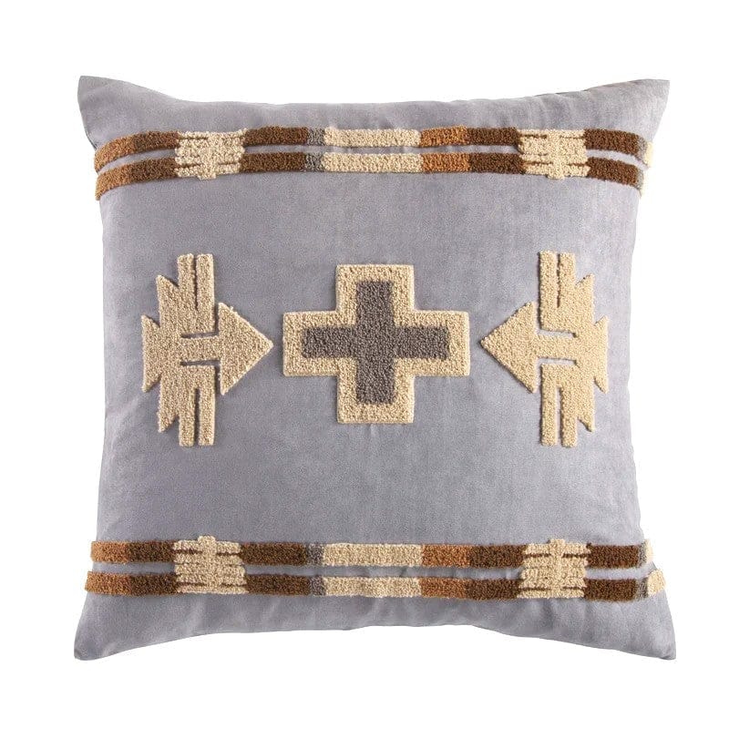 Southwest Crewel Embroidered Throw Pillow - Your Western Decor