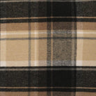 Trapper brown, tan, beige, plaid fabric detail - Your Western Decor