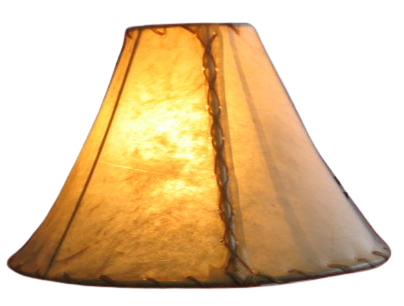 Natural rawhide lamp shade - Your Western Decor