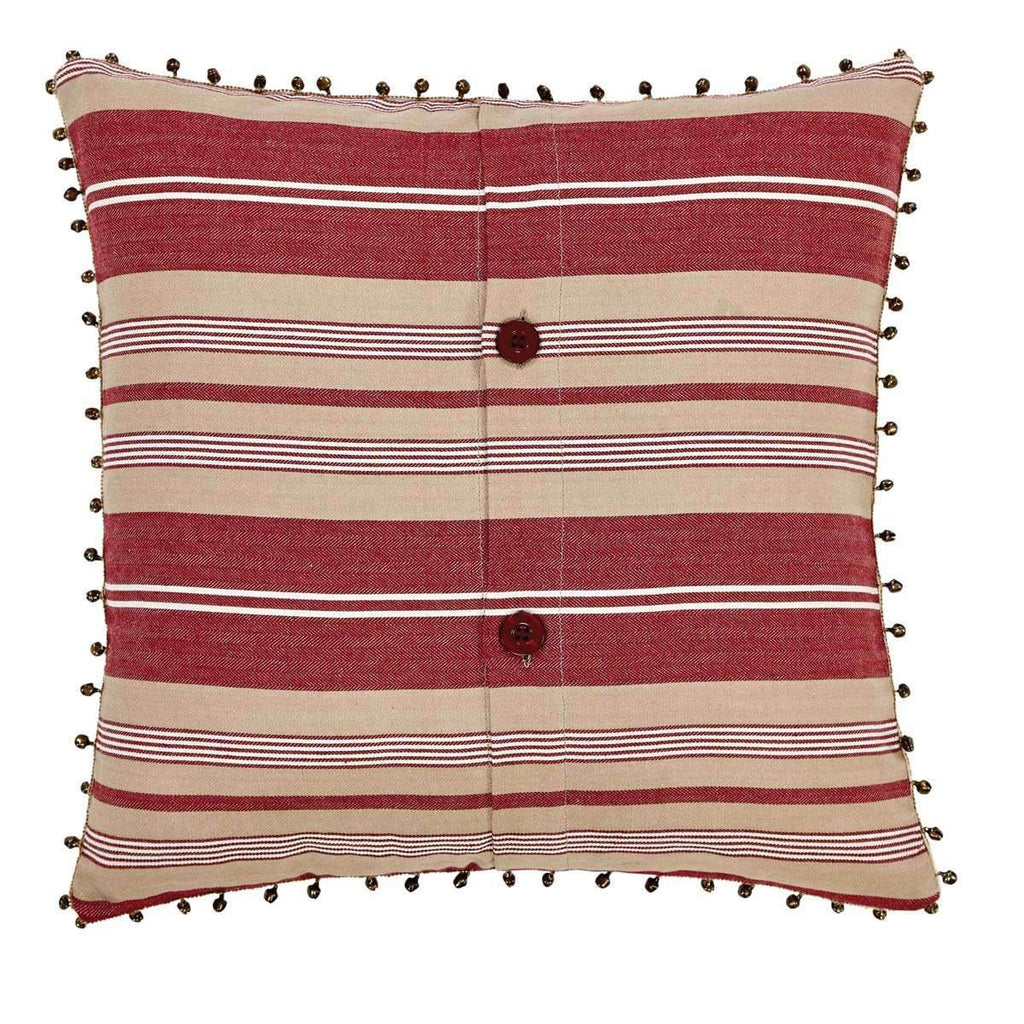 Vintage Stripe Noel Pillow 16x16 - Your Western Decor, LLC