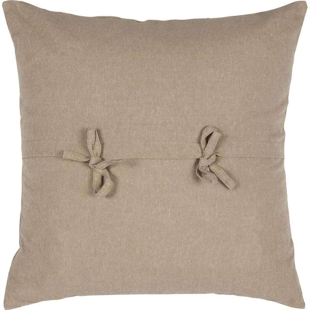 Sawyer Mill Charcoal Chickens Pillow tie back closure - Your Western Decor