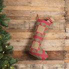 Dolly Star Green Patch Stocking 12x20 - Your Western Decor, LLC